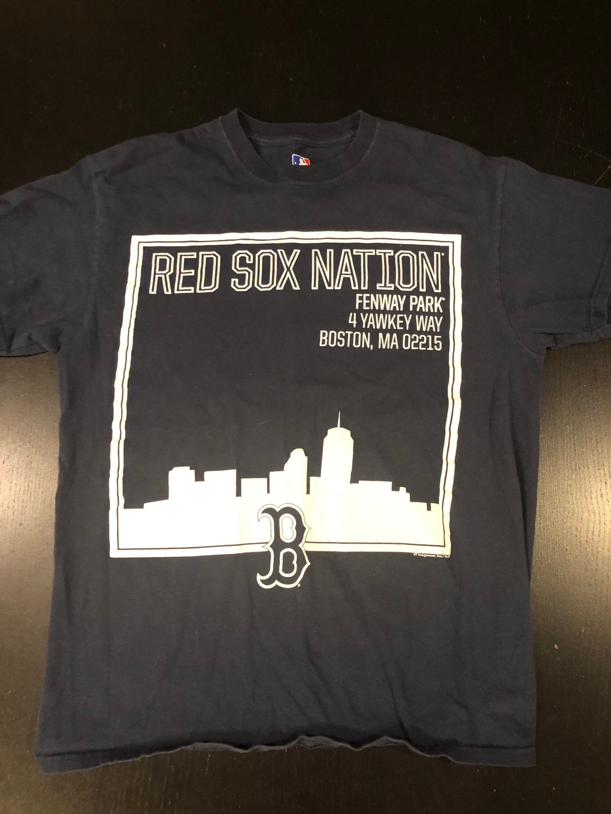 Boston Red Sox Nation Fenway Park Yawkey Way Address T Shirt 