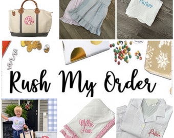 Rush My Order -   Kaileys Monogram Shop-  Baby Blankets -  Wedding Gifts -  Tote Bags - Sun Hats - Gifts