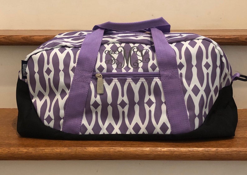 Purple Duffle Bag for Kids Personalized Girls Duffle Bag Etsy