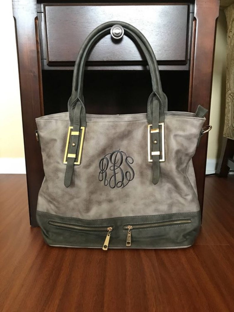 monogrammed leather bags