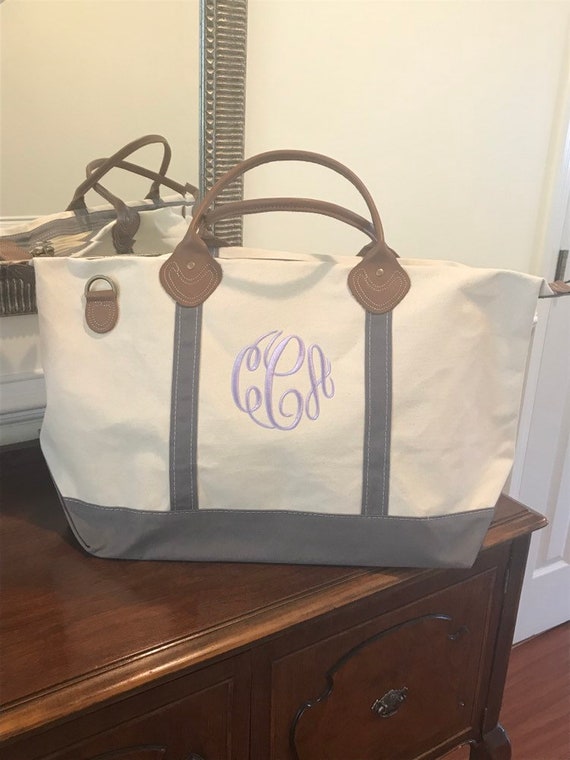 monogrammed weekender bag personalized