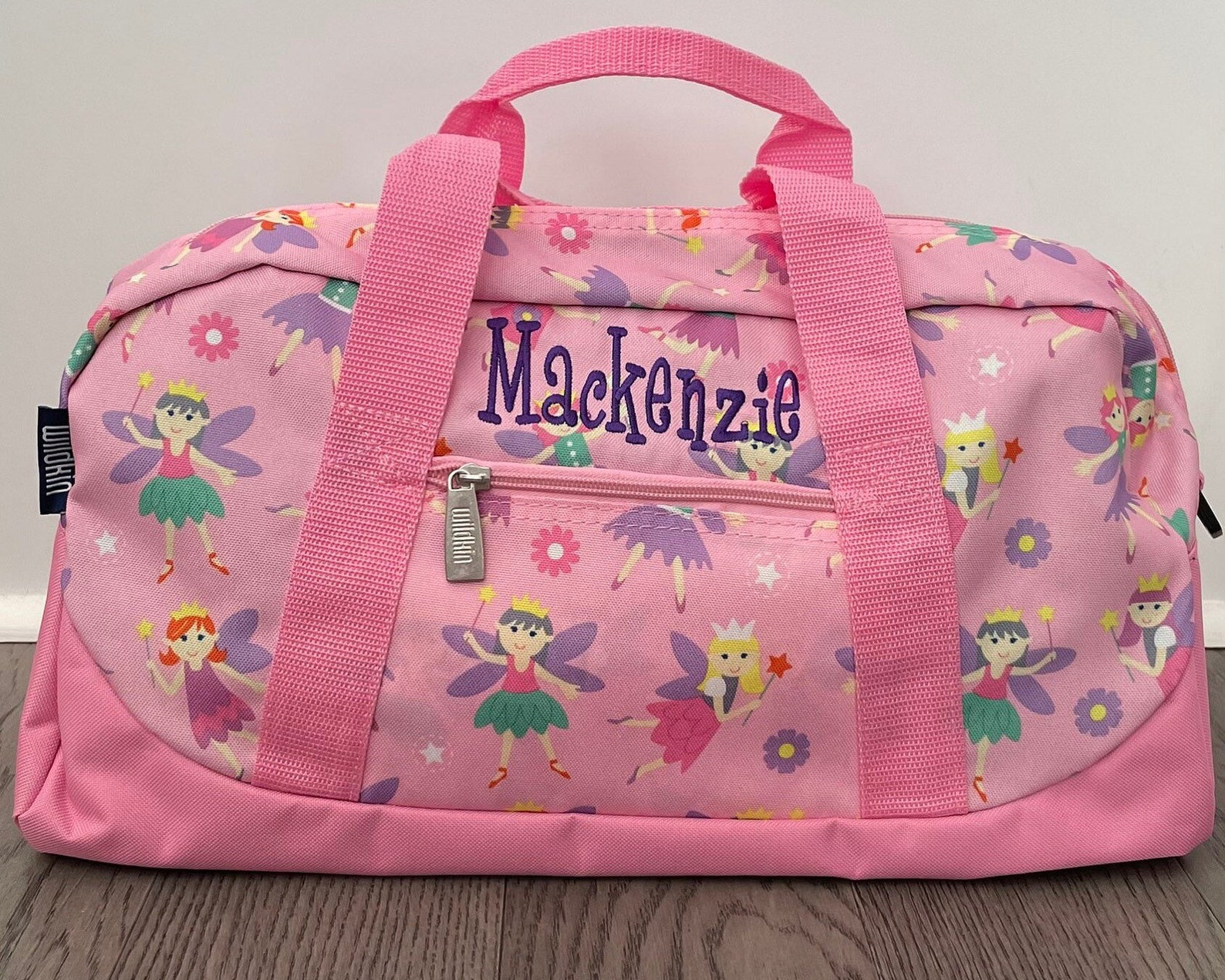 Kids Duffle Bag Personalized Girls Weekender Bag Fairy Etsy