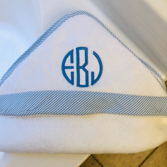 monogrammed hooded towels