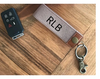 Monogram Key Fob Wristlet Graduation Gifts for Men Monogrammed Keychain Gift for Dad from Kids