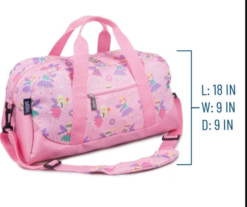 Kids Duffle Bag Personalized Girls Duffle Fairy Princess Etsy