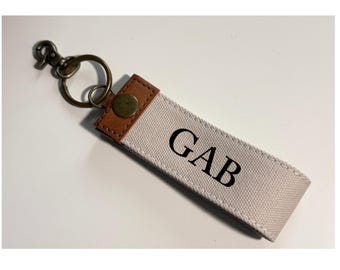 Father’s Day Gift Monogram Key Chain Men Initials Custom Name or Monogram