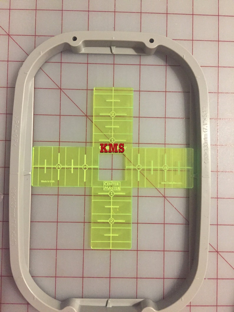 Centering Ruler Embroidery Quilting Center Ruler Vinyl Decal Etsy