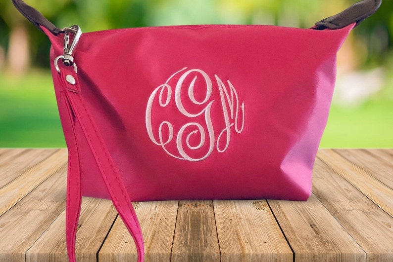 Pink Clutch Purse Personalised Clutch Bag Custom Monogram Gifts for Her, Maid of Honors Present, Bridesmaid Gift Customized Inital Pouch image 9