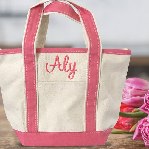 Personalized Kids Tote Bag Monogrammed Canvas Bags for Baby Etsy
