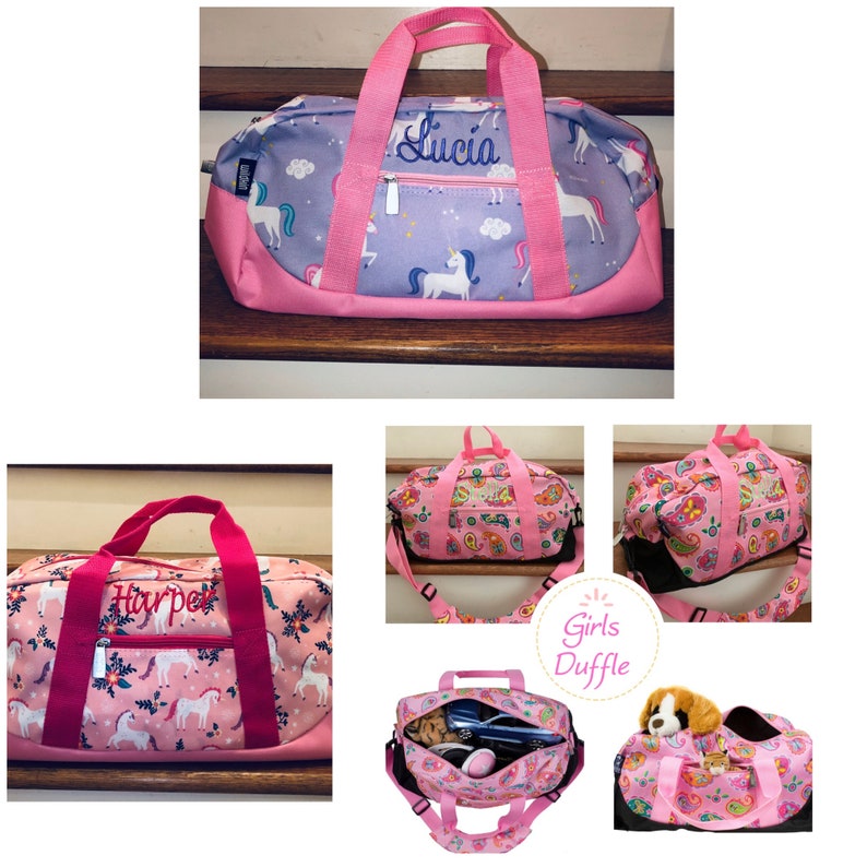 Boys Blue Luggage Monogrammed Kids Duffle Bag Boys Duffle Bag Etsy