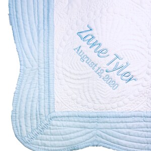 Baby Blanket with Name and Date