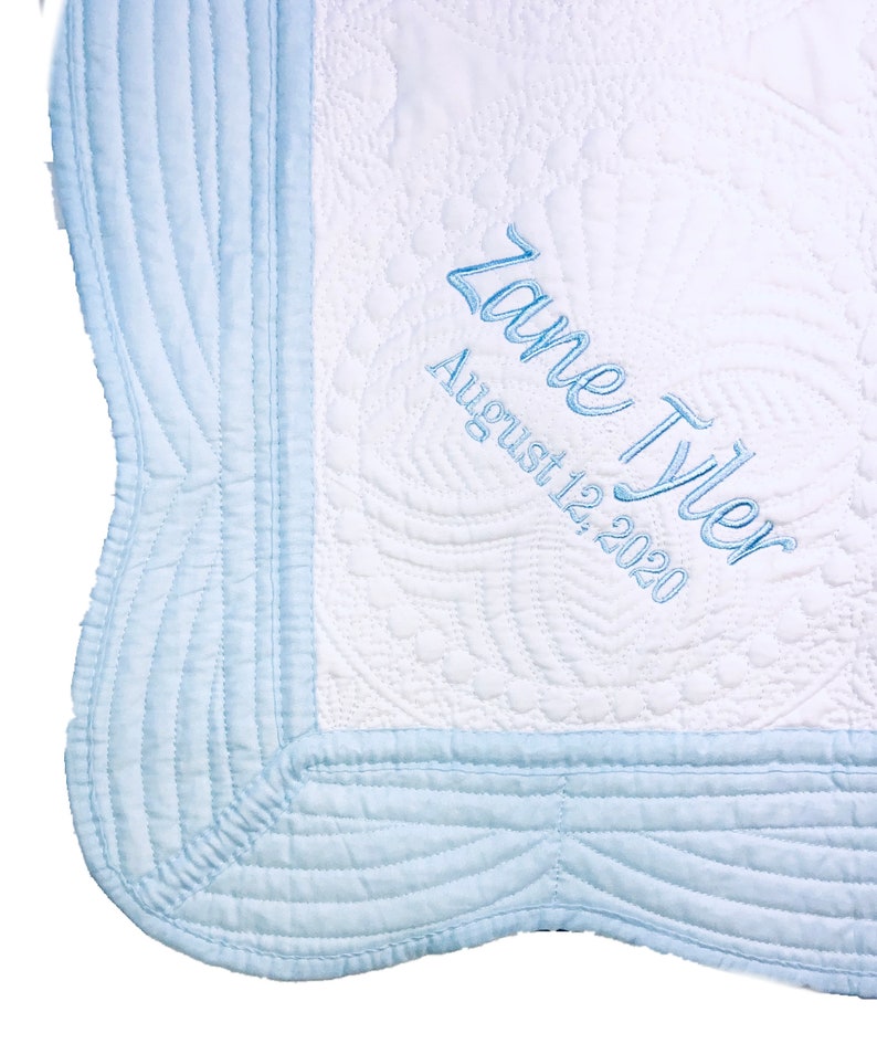 Baby Blanket with Name and Date