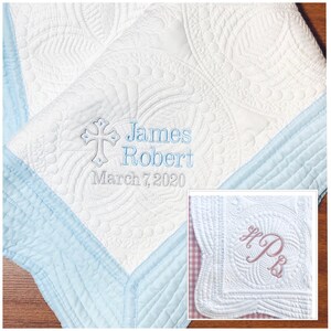 Baptism Baby Quilt