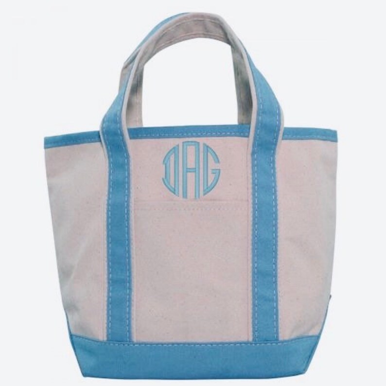 Boys Personalized Tote Bag Baby Monogram Gifts Canvas Bags Kids and Baby Monogrammed Bags image 10