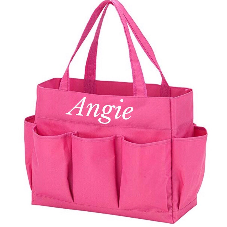 large utility tote with pockets