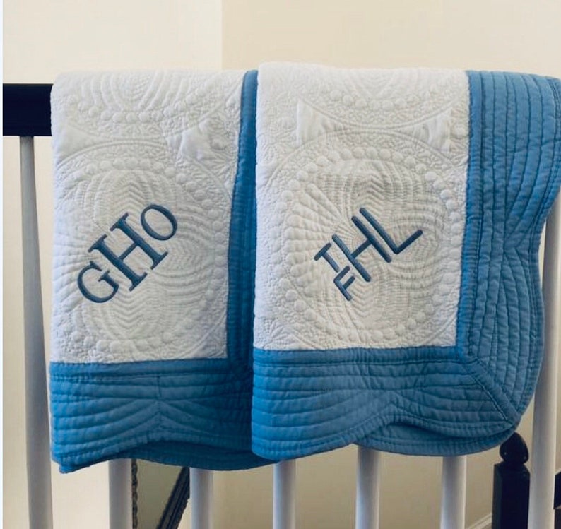 custom embroidered baby blankets