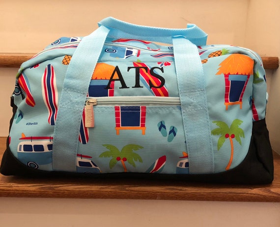 Kids Duffle Weekender Bag Spend the Night Bag Personalized - Etsy