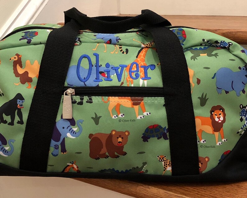 personalized baby duffle bag
