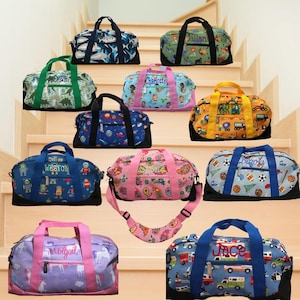 Christmas Gifts Kids Personalized Children’s Travel Bag Overnight Duffle Bags, Toddler Duffle Bag, Kids Tote Bag, Air Travel Carry On Bags