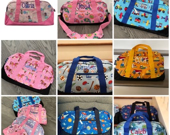 Fun Gifts for Kids Personalized Duffle Bags with Name for Travel, Spend the Night , Day Care, Baby Travel , Custom Gifts