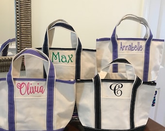 Personalized Kids Tote Bag Monogram Kids Gifts Canvas Bags Baby and Kids Monogrammed Bags
