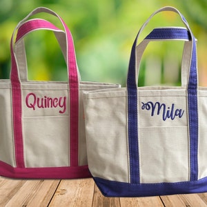 Summer Tote Bag Gifts from Bride and Groom Beach Wedding Personalized Bridesmiaids Totes Wedding Welcome Bag with Name image 8