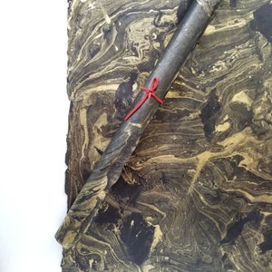 Eco-friendly, Golden Marble print Handmade paper, 20&quot;x 30&quot; Acid free, Reusable Lokta paper