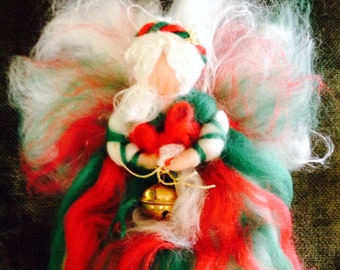 Needle Felting Fairy of Christmas in fairy wool. Waldorf. For every Christmas