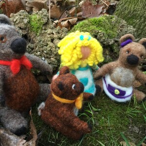 Goldilocks and the Three Bears. Waldorf style made to order.