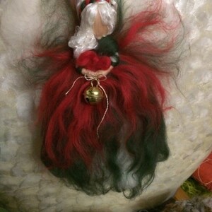 Needle Felting Fairy of Christmas in fairy wool. Waldorf. For every Christmas image 2