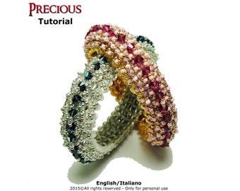 Tutorial Precious Bangle - beading pattern