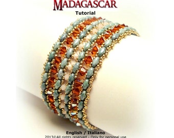 Tutorial Madagascar Bracelet - beading pattern