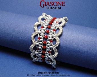Tutorial Giasone Bracelet - beading pattern