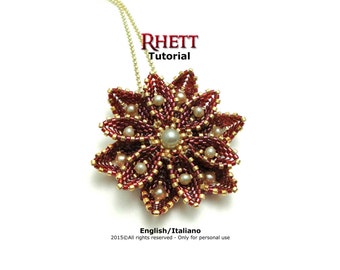 Tutoriel pendentif Rhett - motif de perles