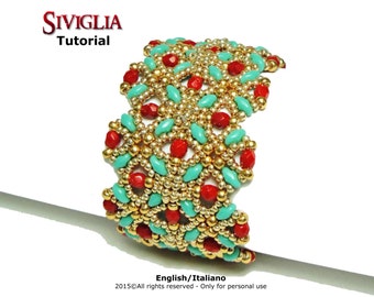 Tutoriel bracelet Siviglia - motif perles
