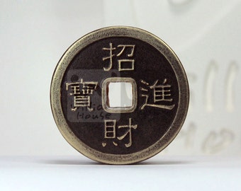 Korean good luck coin - handmade design soap mold