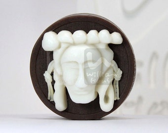 Hahoe mask D - handmade design soap mold