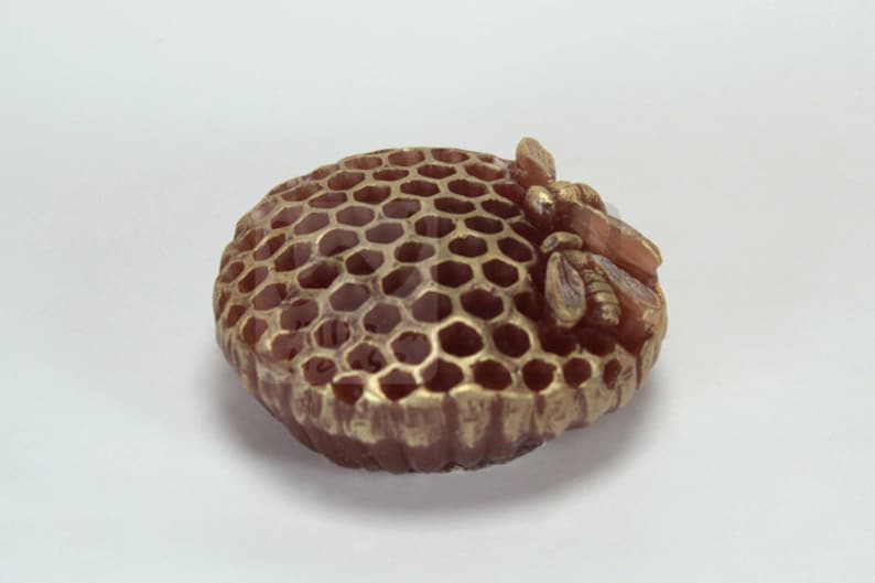 Honeycomb with honeybee handmade design soap mold image 2