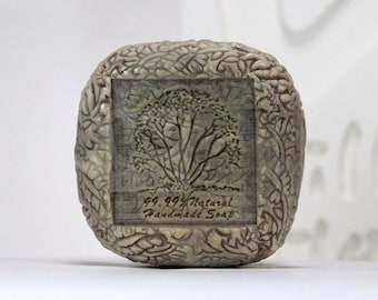 Round tree stamp - handmade design soap mold