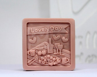 Lovely day - handmade design soap mold