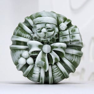Bênçãos do Papai Noel de Natal - molde de sabonete artesanal