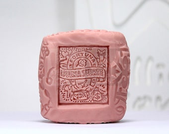 Good luck stamp - handmade design soap mold