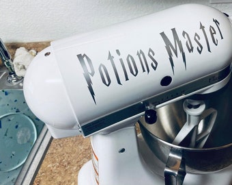 Stand Mixer Decal/Harry Potter Decal/Custom Kitchen Aid Decal/Appliance Decal