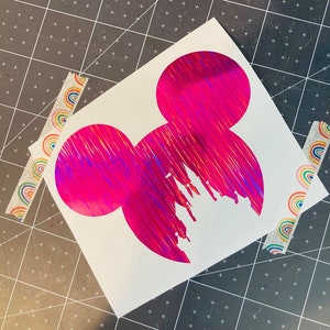 Mickey Head Decal/Custom Vinyl Decal/Vinyl Sticker