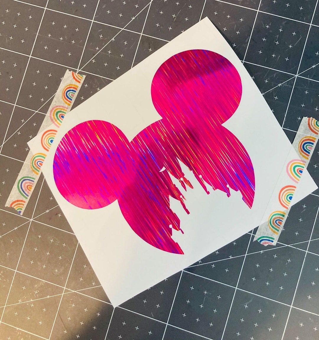 Mickey Head Decal/custom Vinyl Decal/vinyl Sticker Etsy