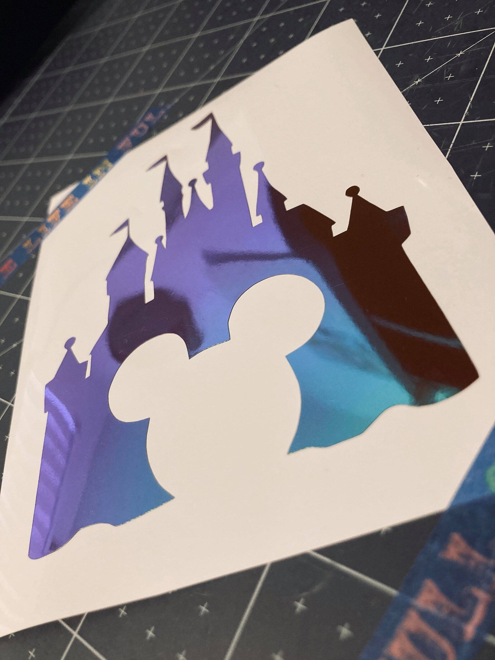 Mickey Castle Decal//Custom Vinyl Decal/Holographic Etsy
