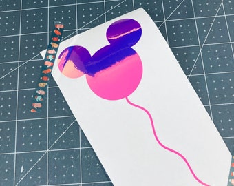 Mickey Head Balloon Decal