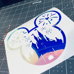 Mickey Head Castle Decal