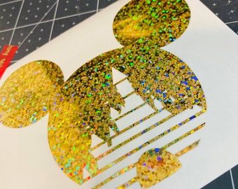 Mickey Castle Decal/Custom Vinyl Decal/Vinyl Sticker/Disney Decal