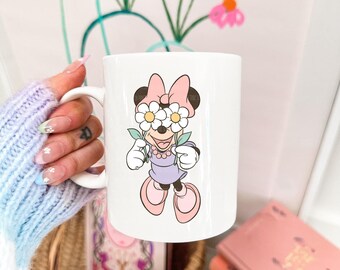 Minnie blommig mugg